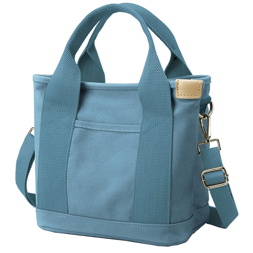 5735 Small Tote Bag with Zipper Tote Bag Canvas Crossbody Bag Shoulder Bag